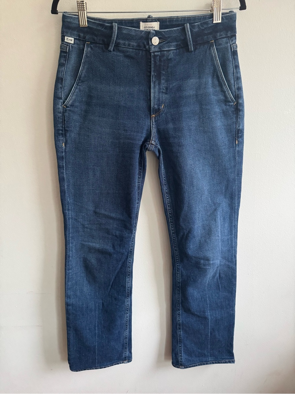 Citizens Of Humanity Straight-Leg Jeans in Dark Blue Size 27